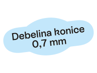 Debelina konice 0,7 mm